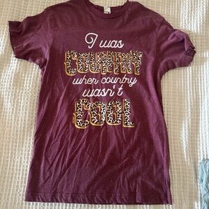 Red Short Sleeve Tee with Playful Graphic